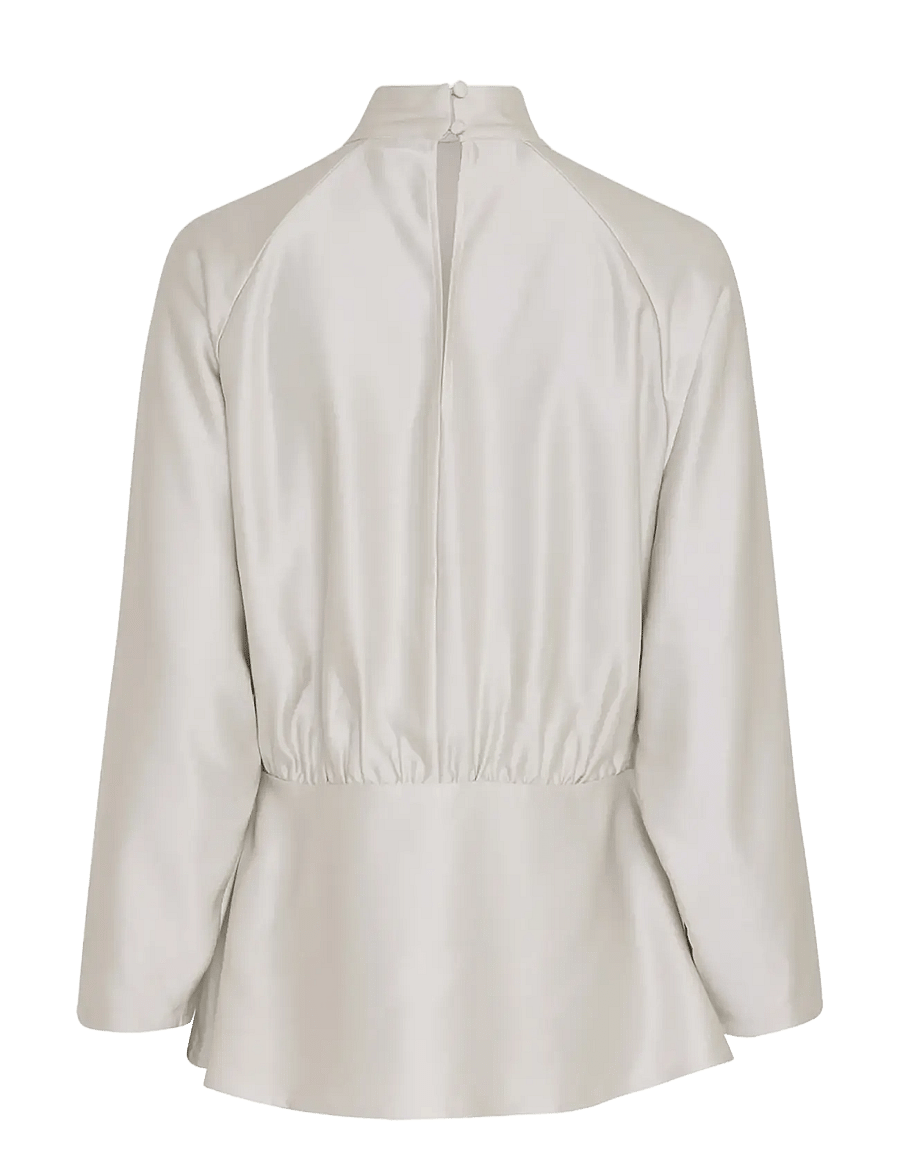 MSCH Copenhagen - MSCHVanessa Top - långärmade blusar - white onyx - 4