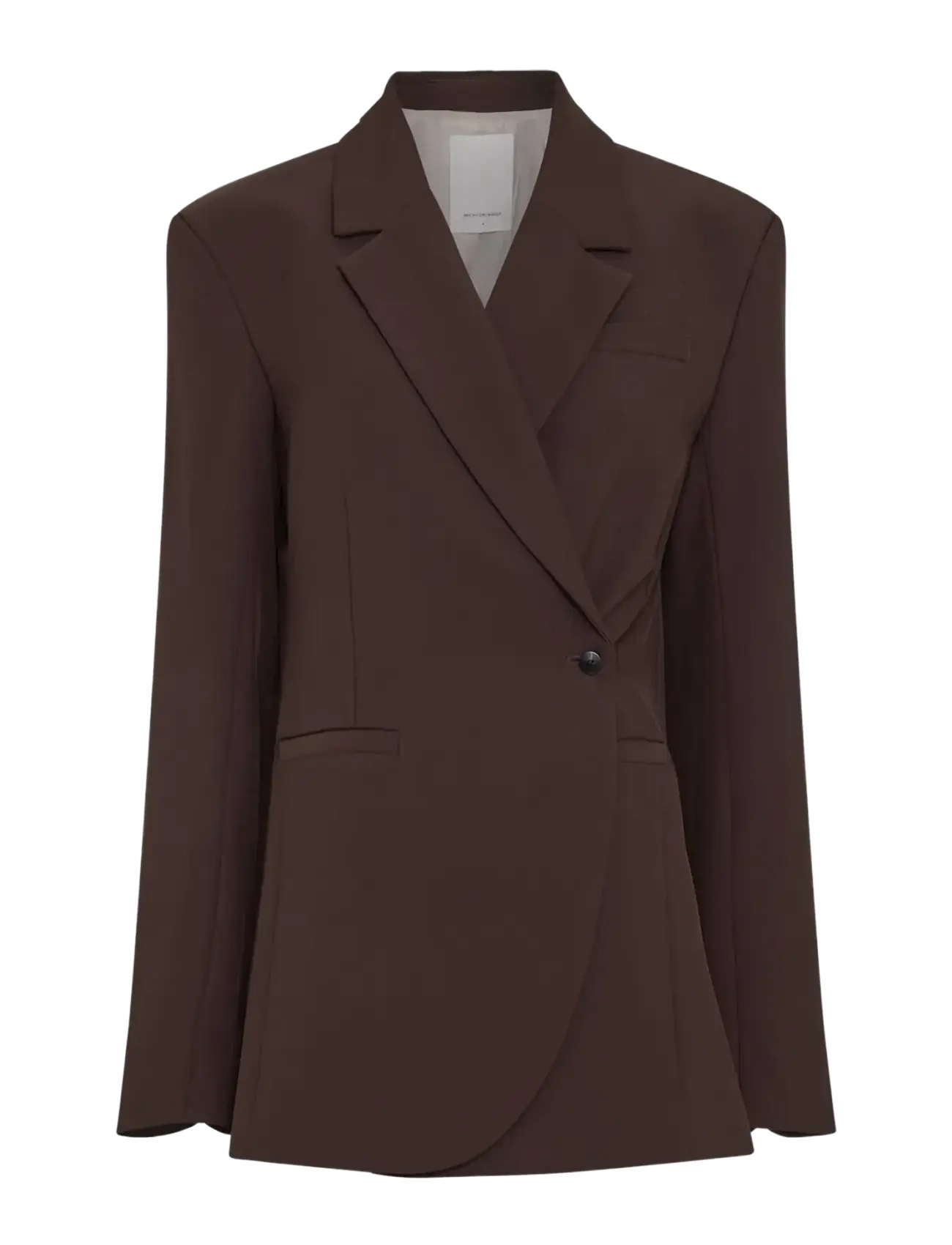 MSCH Copenhagen Mschvega Loose Blazer, Kvinder, Slå Om Blazer, Brun, Str: XL