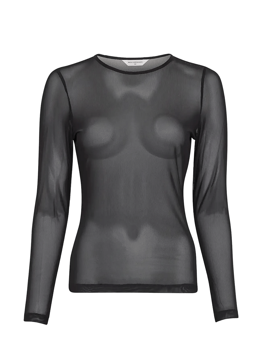 MSCH Copenhagen - MSCHJanie Illenora Top - långärmade toppar - black - 0
