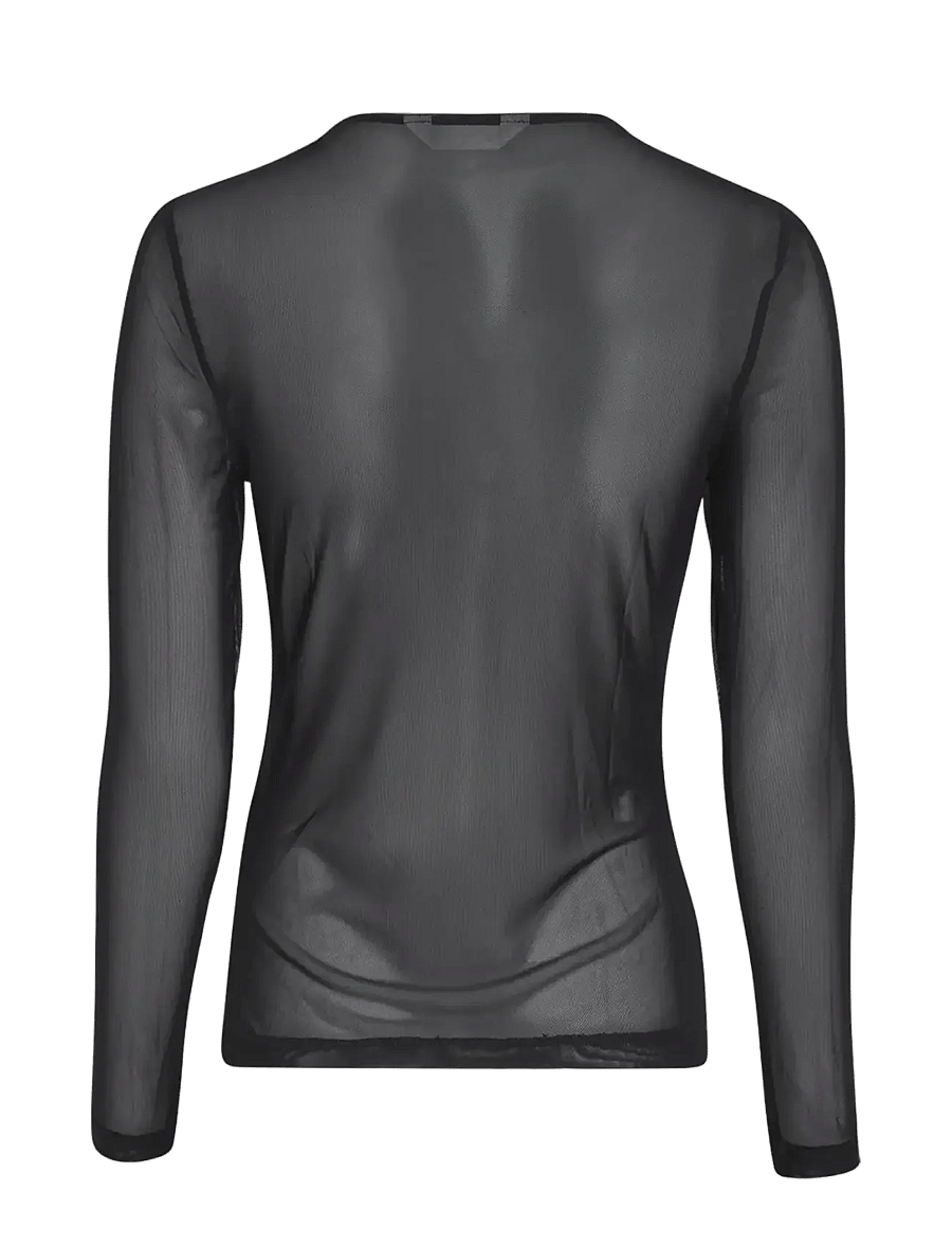 MSCH Copenhagen - MSCHJanie Illenora Top - långärmade toppar - black - 1