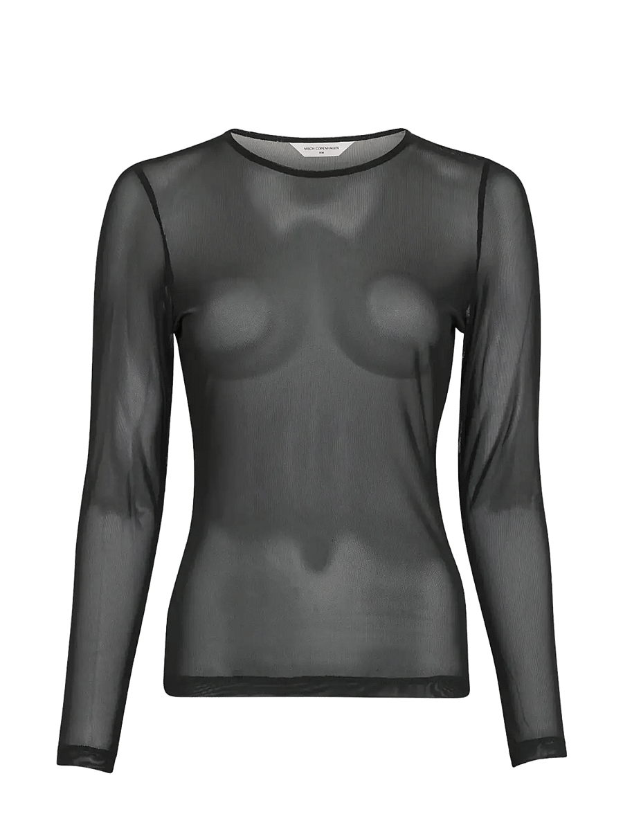 MSCH Copenhagen - MSCHJanie Illenora Top - långärmade toppar - black - 3