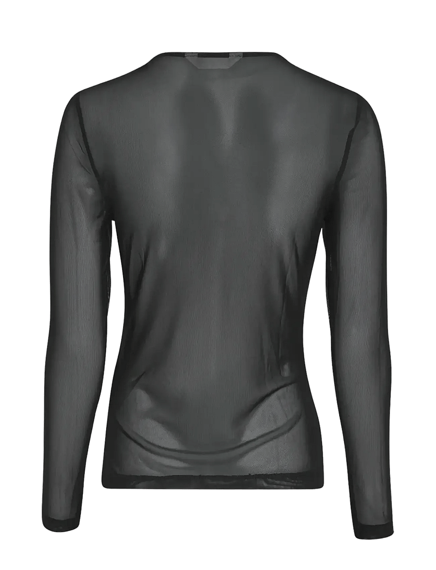 MSCH Copenhagen - MSCHJanie Illenora Top - långärmade toppar - black - 4