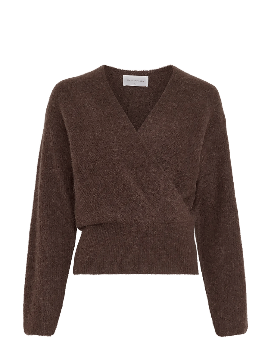 MSCH Copenhagen - MSCHBondie Hope V Pullover - stickade tröjor - hot fudge - 0