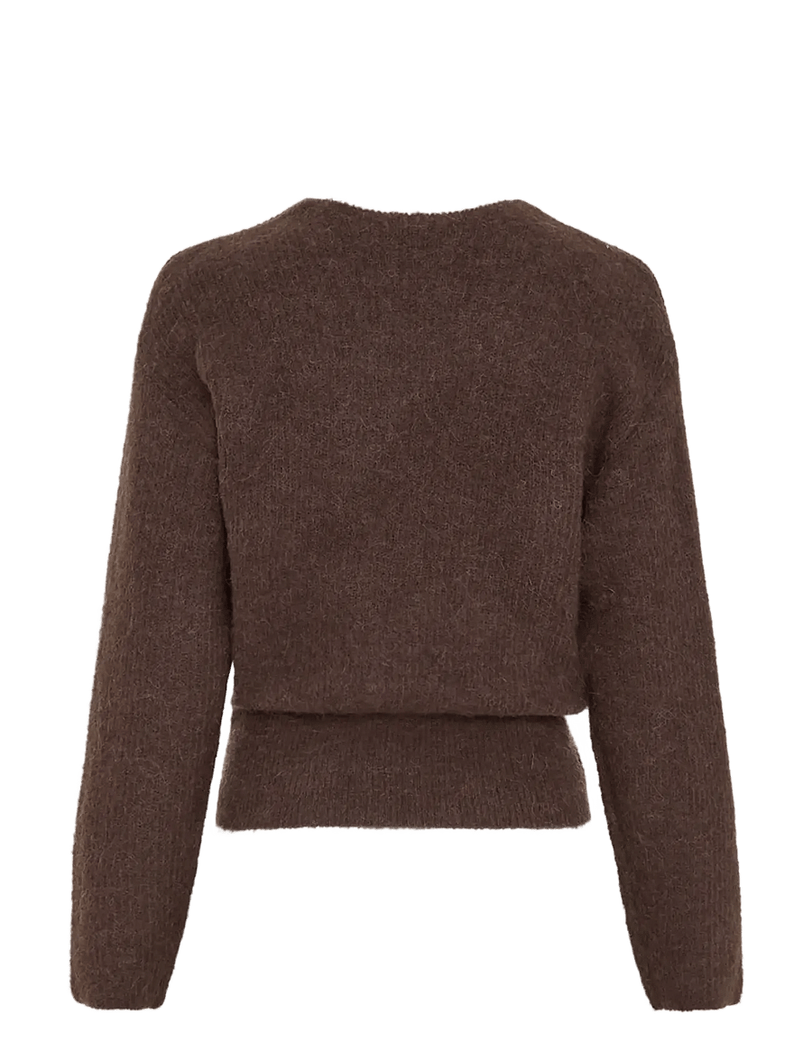 MSCH Copenhagen - MSCHBondie Hope V Pullover - stickade tröjor - hot fudge - 1