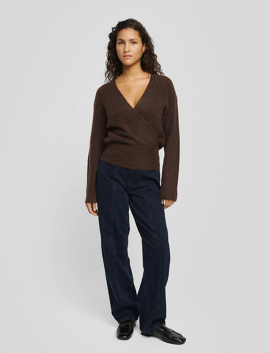 MSCH Copenhagen - MSCHBondie Hope V Pullover - striktrøjer - hot fudge - 4