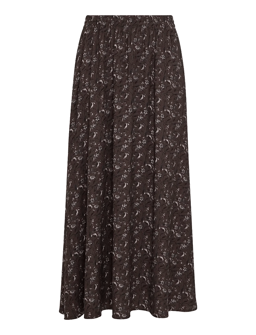 MSCH Copenhagen - MSCHMichella HW Skirt AOP - maxi nederdele - hot fudge flwr - 0