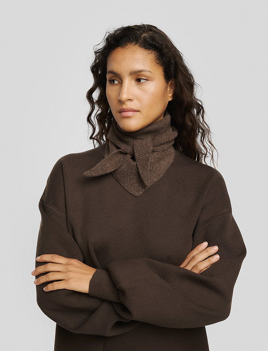 MSCH Copenhagen - MSCHLowee Scarf Key - halstørklæder - slate black mel - 0