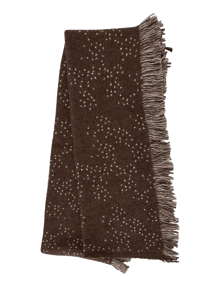 MSCH Copenhagen - MSCHAmaryllis Heidi Scarf Key - halstørklæder - hot fudge mel - 1