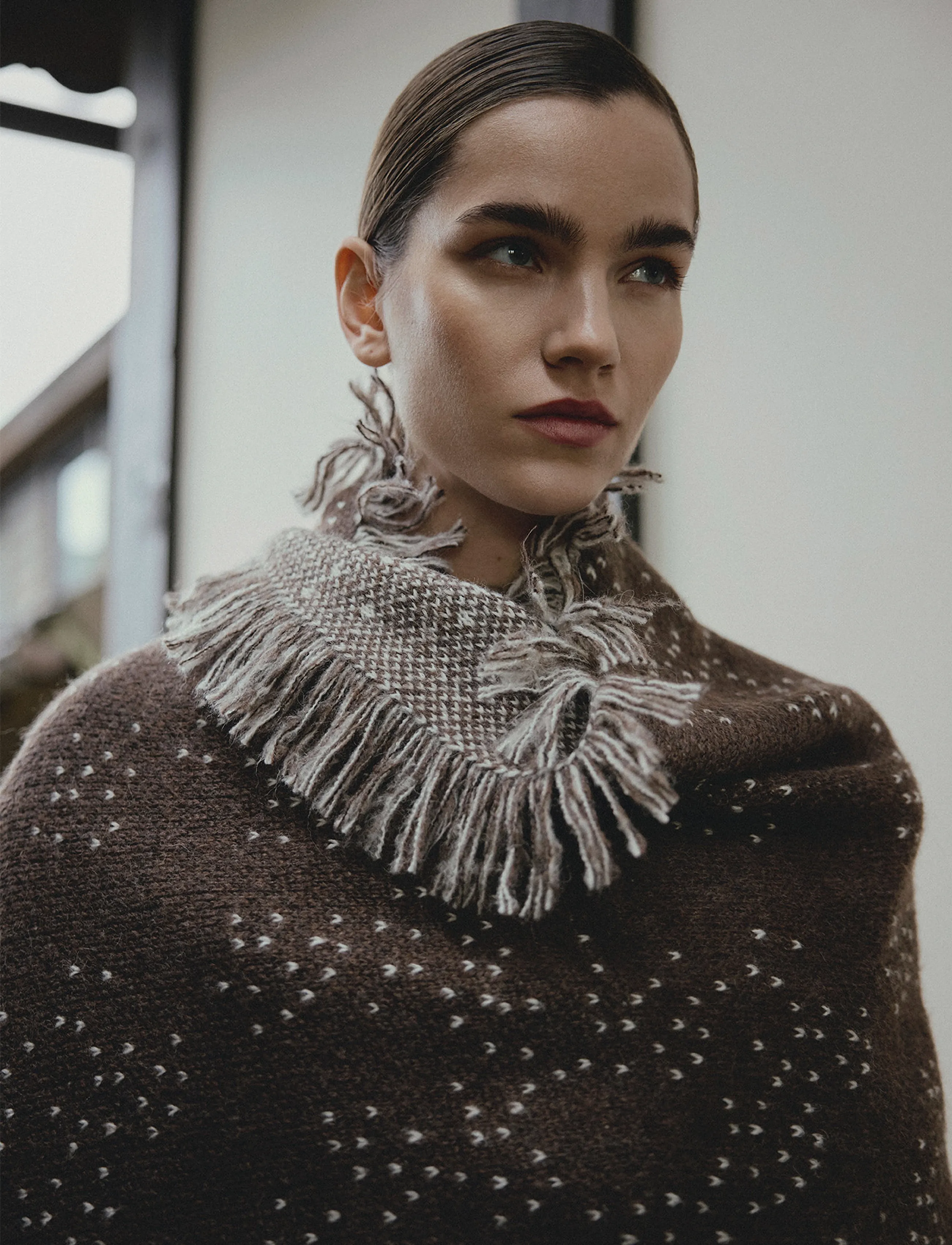 MSCH Copenhagen - MSCHAmaryllis Heidi Scarf Key - halsdukar - hot fudge mel - 3