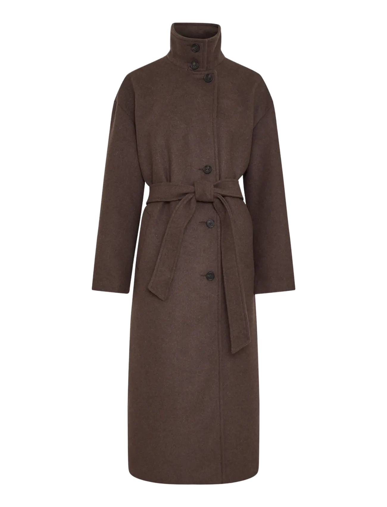 MSCH Copenhagen MSCHKeola Secilia Wool Coat - Uldfrakker - HOT FUDGE / brown