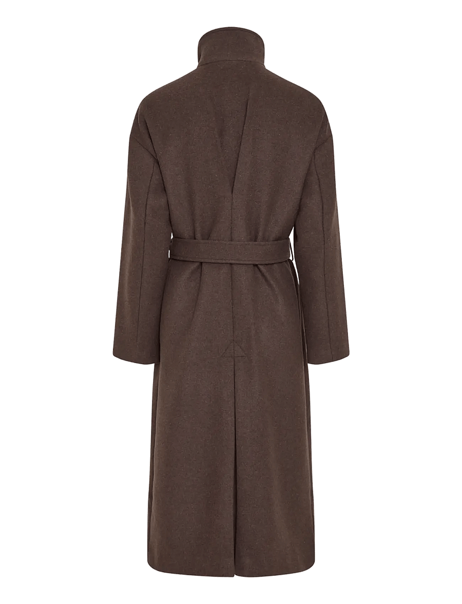 MSCH Copenhagen - MSCHKeola Secilia Wool Coat - vinterjackor - hot fudge - 1