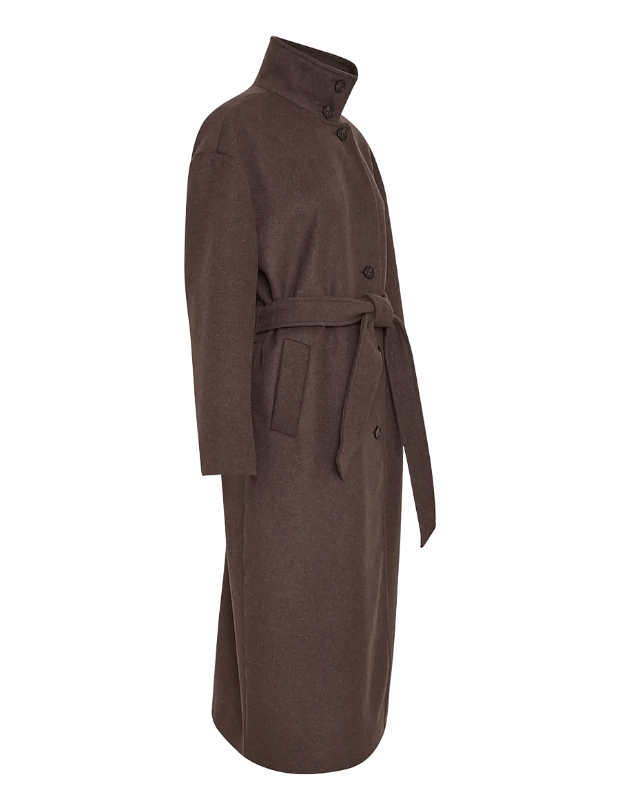 MSCH Copenhagen - MSCHKeola Secilia Wool Coat - vinterjackor - hot fudge - 2