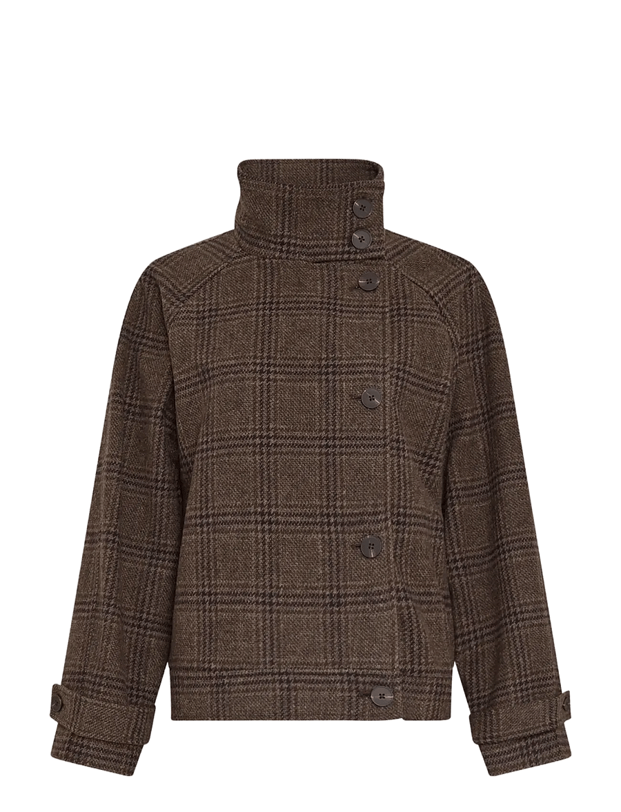 MSCH Copenhagen - MSCHPamela Amaranda Jacket CHK - ulljackor - hot fudge/rubbe - 0