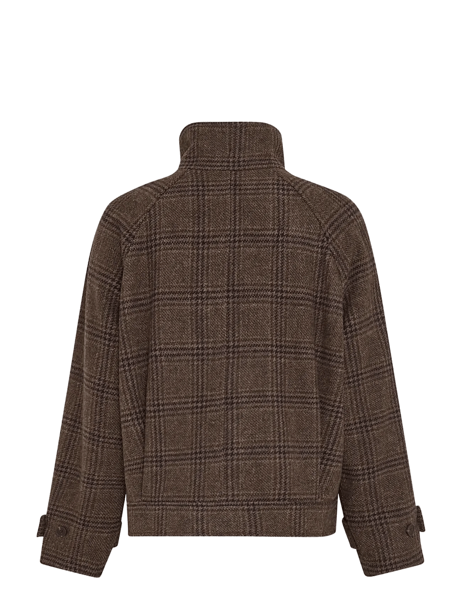 MSCH Copenhagen - MSCHPamela Amaranda Jacket CHK - ulljackor - hot fudge/rubbe - 1