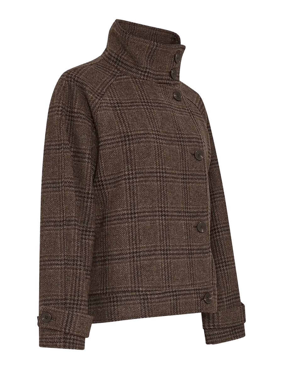 MSCH Copenhagen - MSCHPamela Amaranda Jacket CHK - ulljackor - hot fudge/rubbe - 2