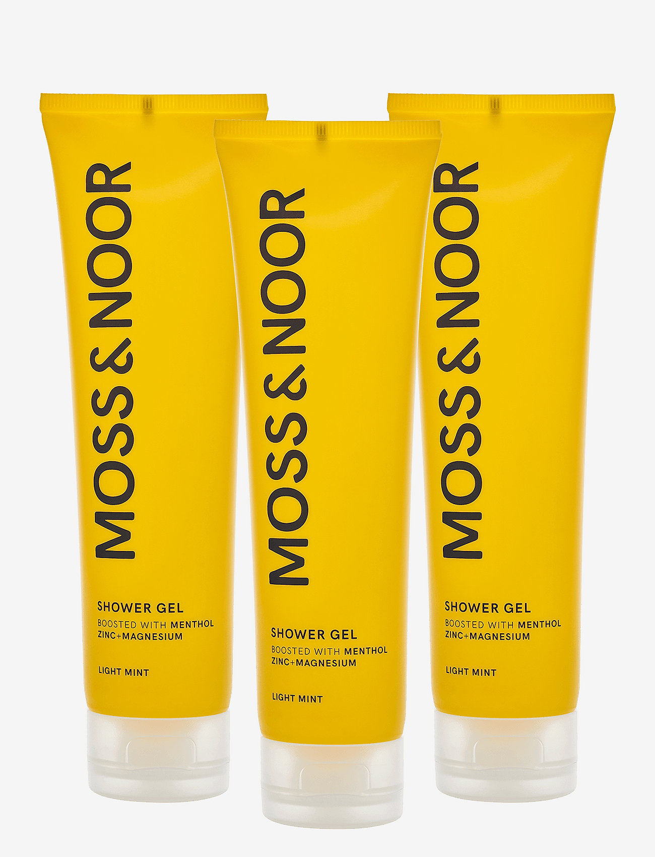 MOSS & NOOR - After Workout Shower Gel Light Mint 3 pack - shower gel & bruseolier - clear - 0