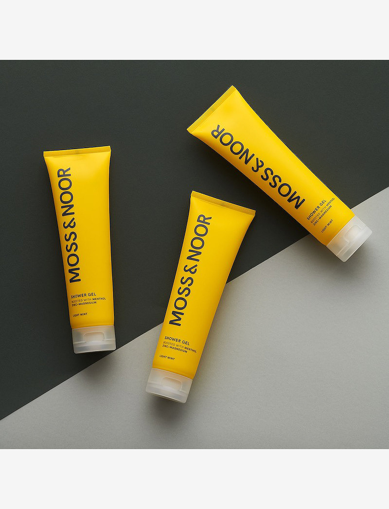 MOSS & NOOR - After Workout Shower Gel Light Mint 3 pack - shower gel & bruseolier - clear - 1