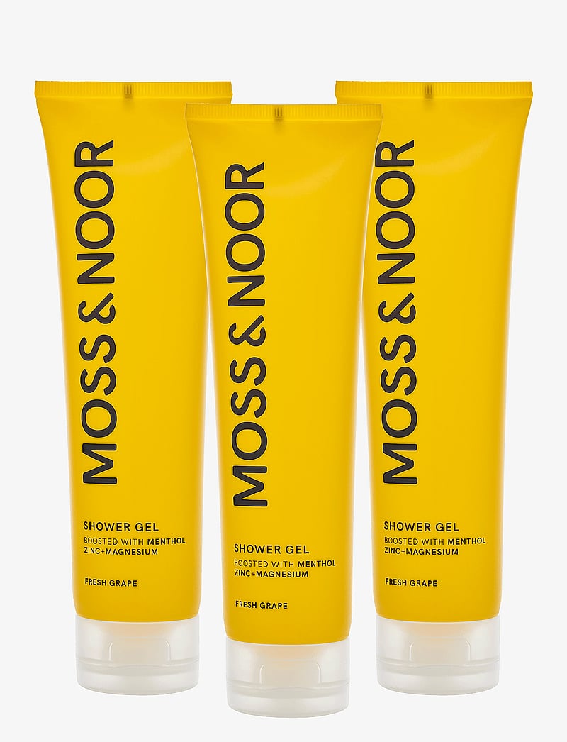 MOSS & NOOR - After Workout Shower Gel Fresh Grapefruit 3 pack - dušigeelid ja õlid - clear - 0