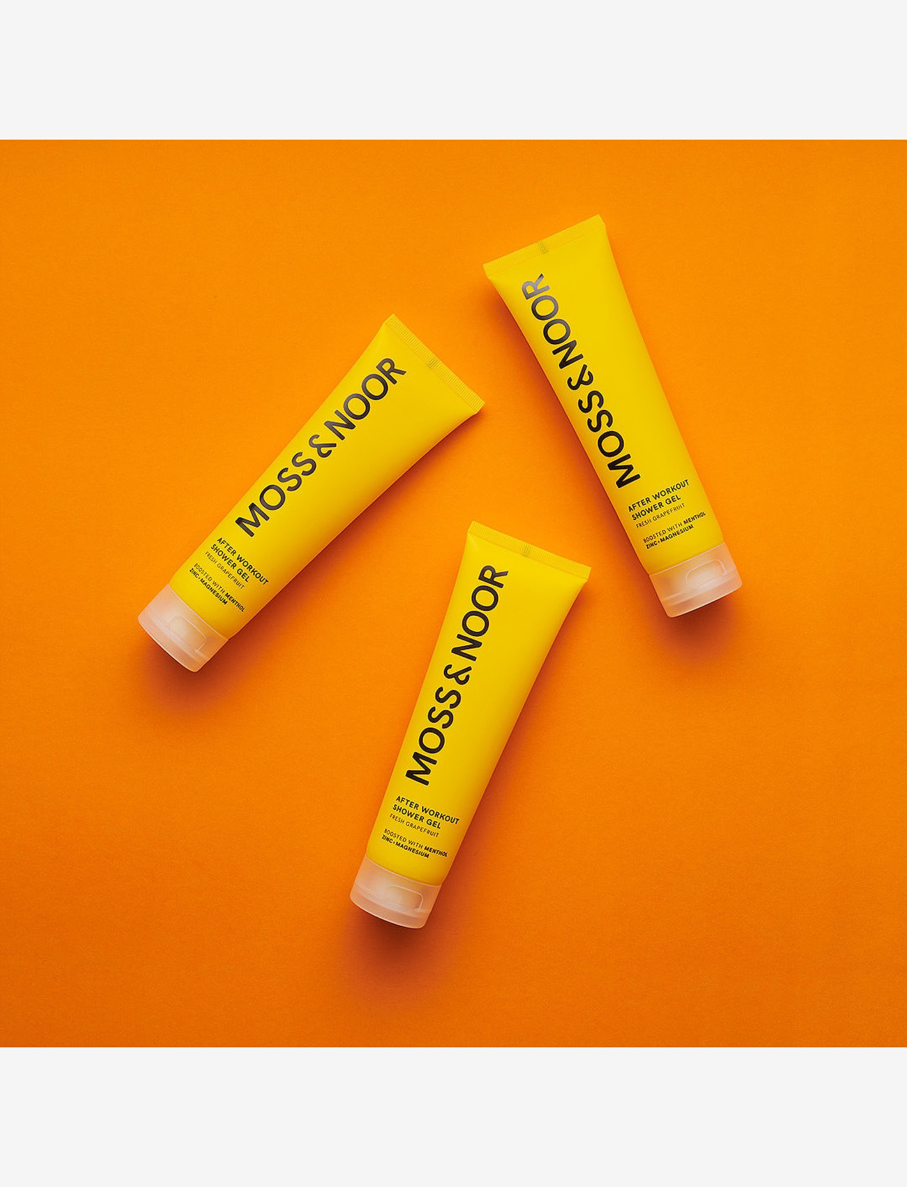 MOSS & NOOR - After Workout Shower Gel Fresh Grapefruit 3 pack - shower gel & bruseolier - clear - 1
