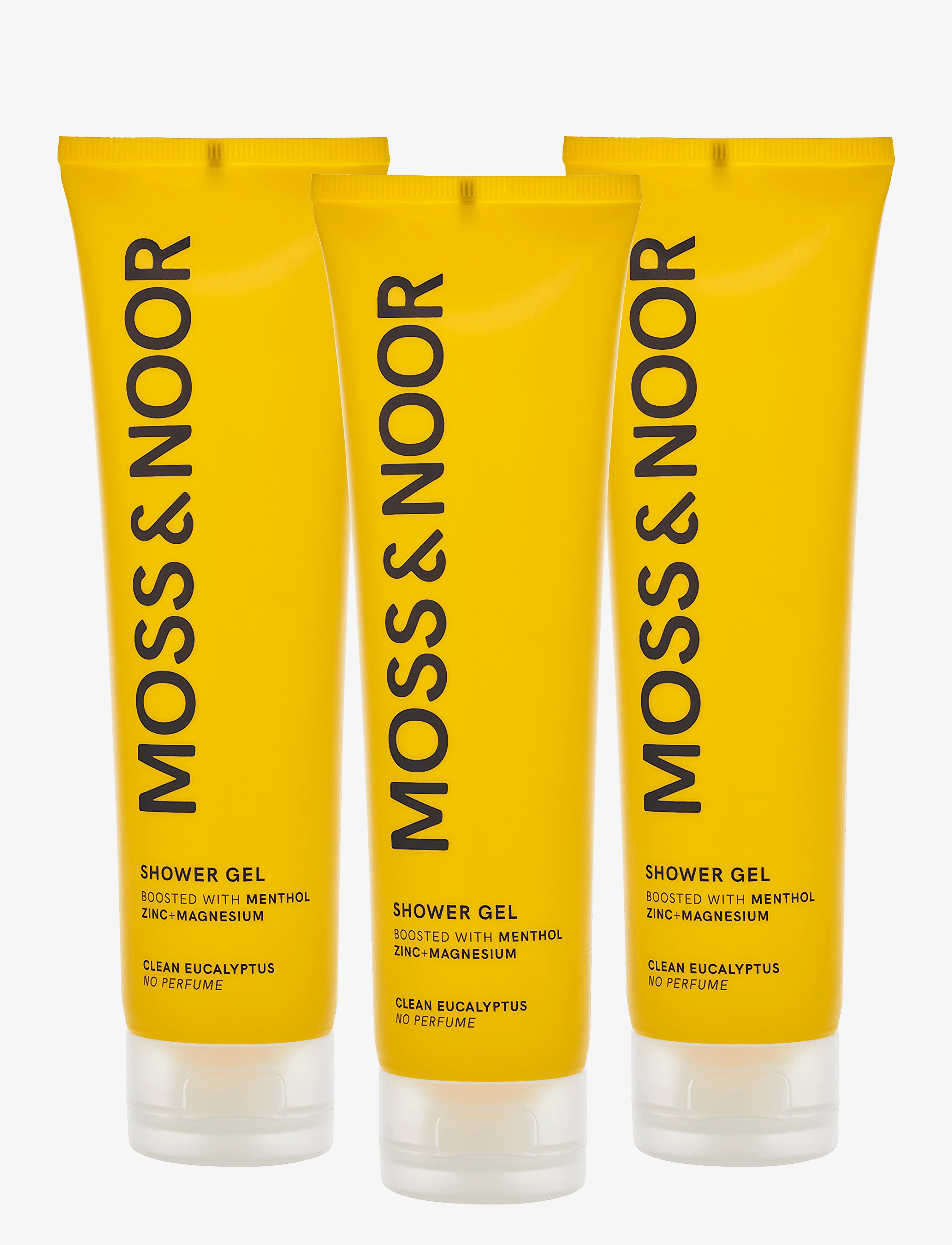 MOSS & NOOR After Workout Shower Gel Clean Eucalyptus 3 pack - MOSS & NOOR - CLEAR / undefined