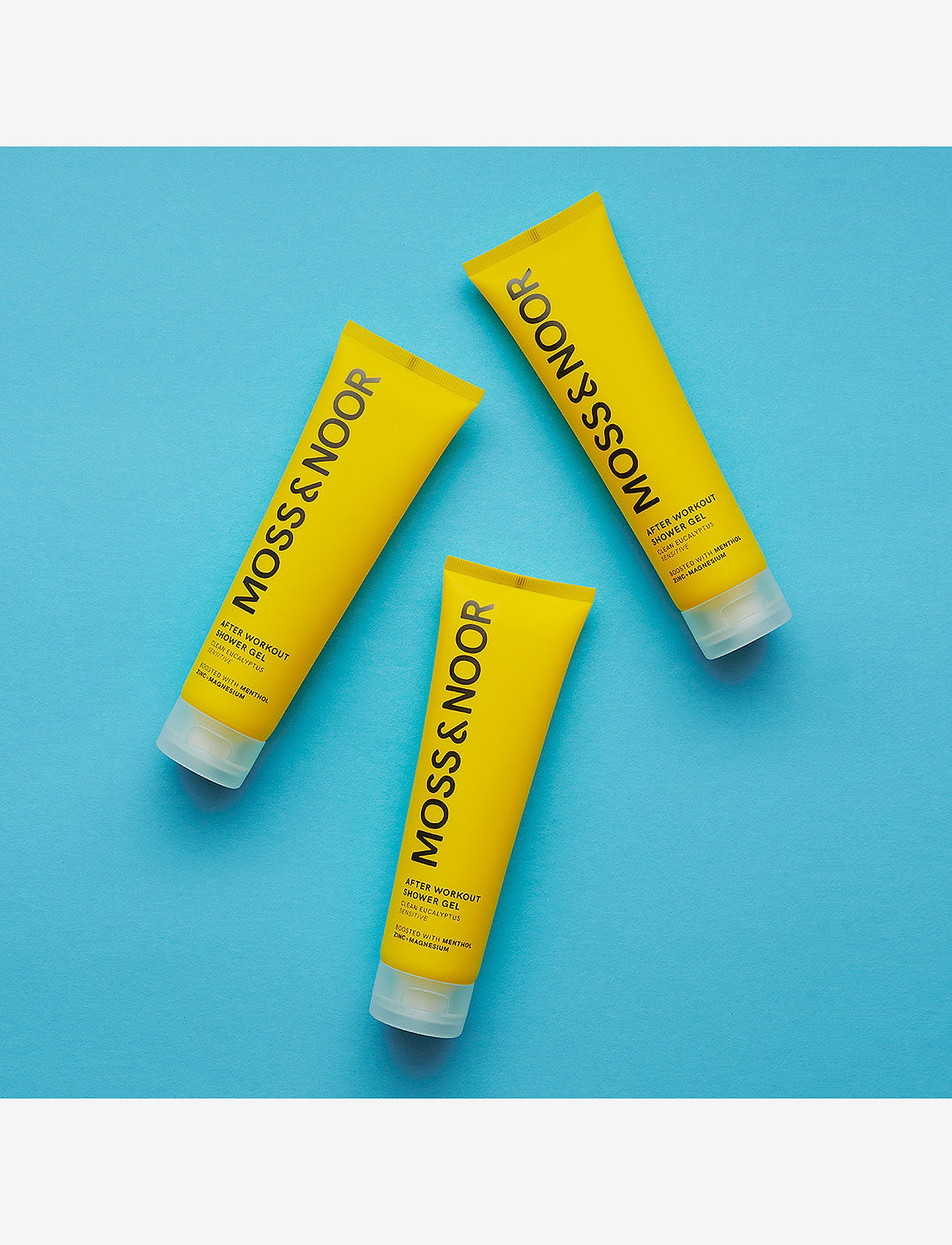 MOSS & NOOR - After Workout Shower Gel Clean Eucalyptus 3 pack - dušigeelid ja õlid - clear - 1