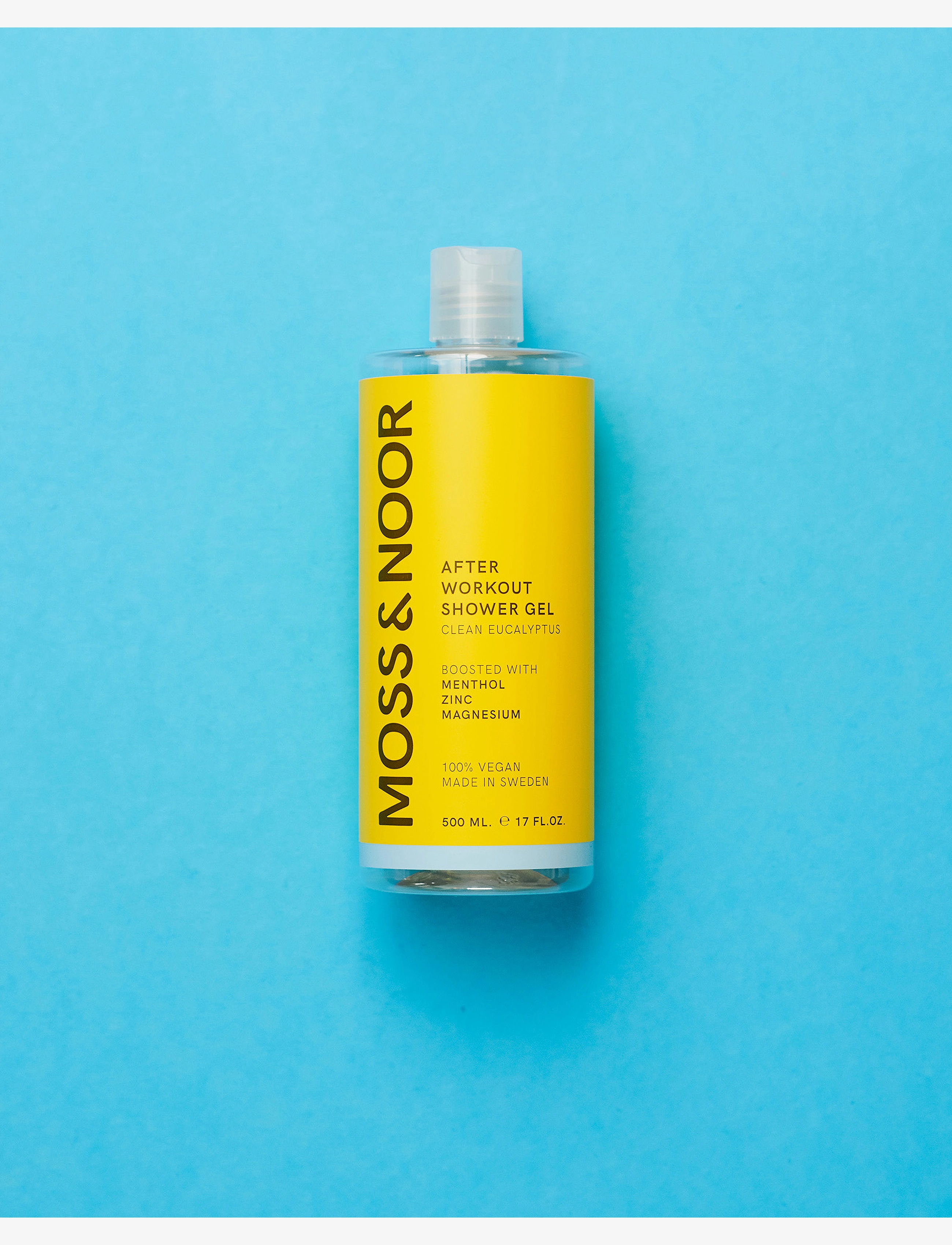 MOSS & NOOR - After Workout Shower Gel Clean Eucalyptus 500 ml - dušo želė ir aliejai - n/a - 1