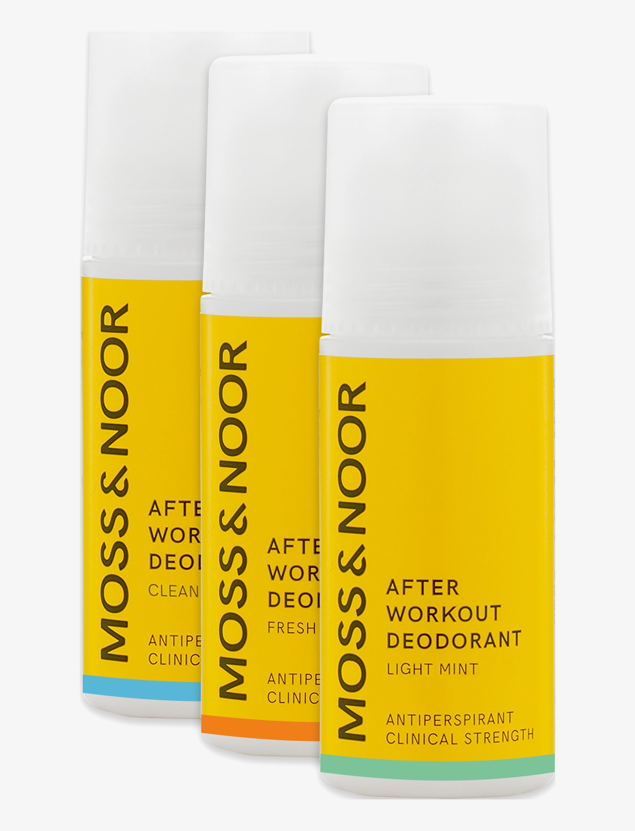 MOSS & NOOR After Workout Deodorant Mixed 3 pack - MOSS & NOOR - CLEAR / undefined