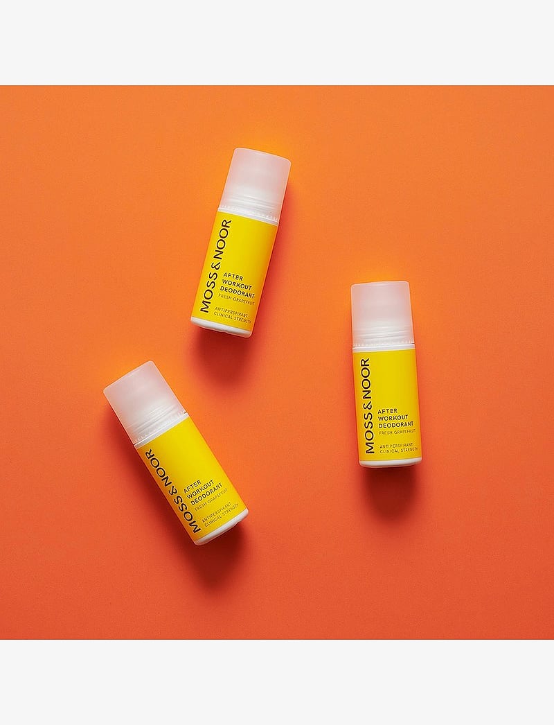 MOSS & NOOR - After Workout Deodorant Fresh Grapefruit 3 pack - rúlla á - clear - 1