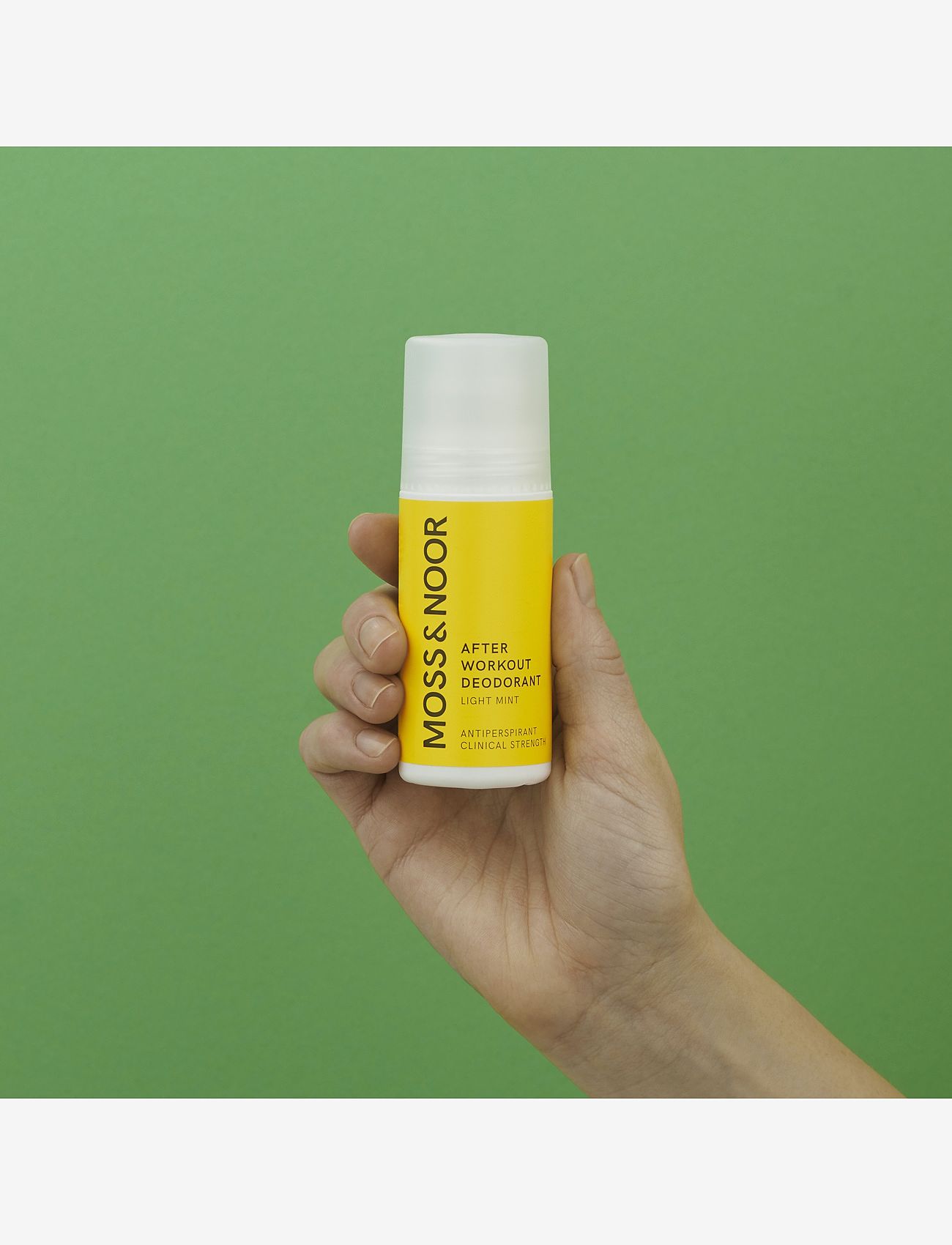 MOSS & NOOR - After Workout Deodorant Light Mint - roll-on - clear - 2