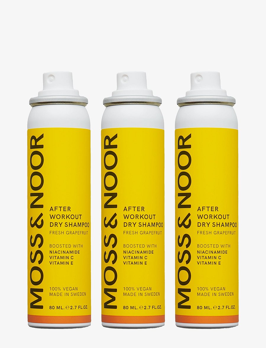 MOSS & NOOR - After Workout Dry Shampoo Pocket Size Fresh Grapefruit 3 pack - giftset - clear - 0