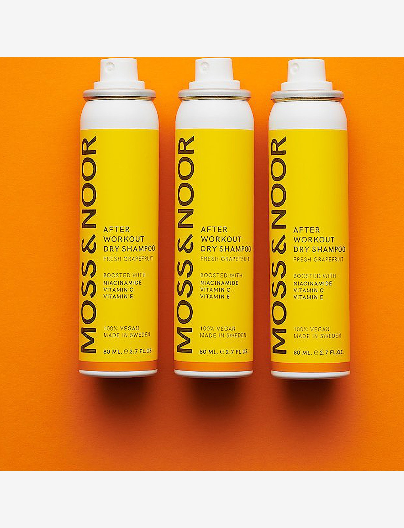 MOSS & NOOR - After Workout Dry Shampoo Pocket Size Fresh Grapefruit 3 pack - giftset - clear - 1