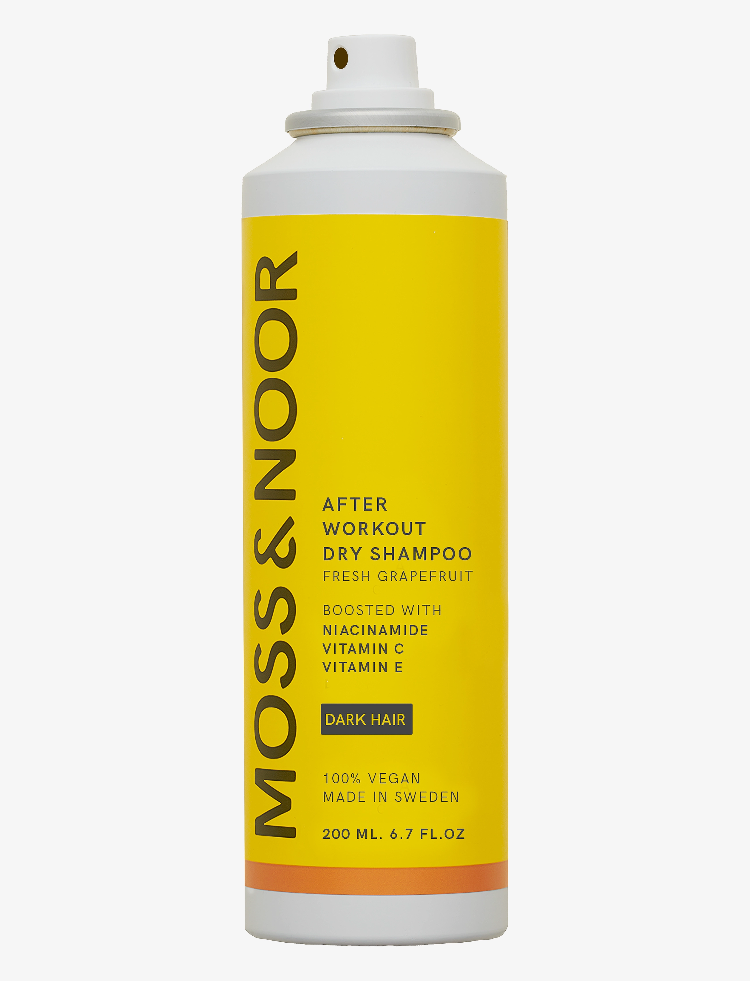 MOSS & NOOR After Workout Dry Shampoo Dark Hair Fresh Grapefruit, Tørshampoo, Nude, Str: 200 ml