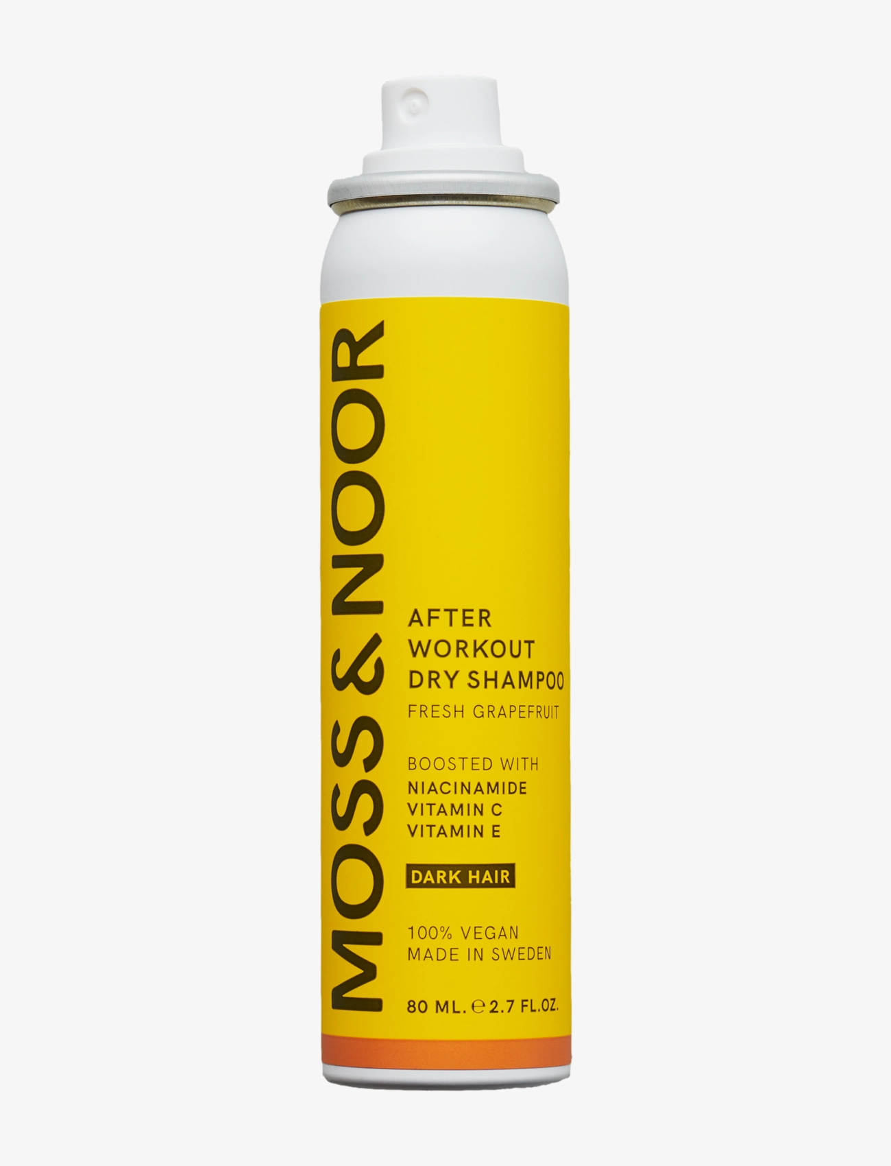 MOSS & NOOR After Workout Dry Shampoo Dark Hair Pocket Size Fresh Grapefruit - Tørrshampo - CLEAR / undefined