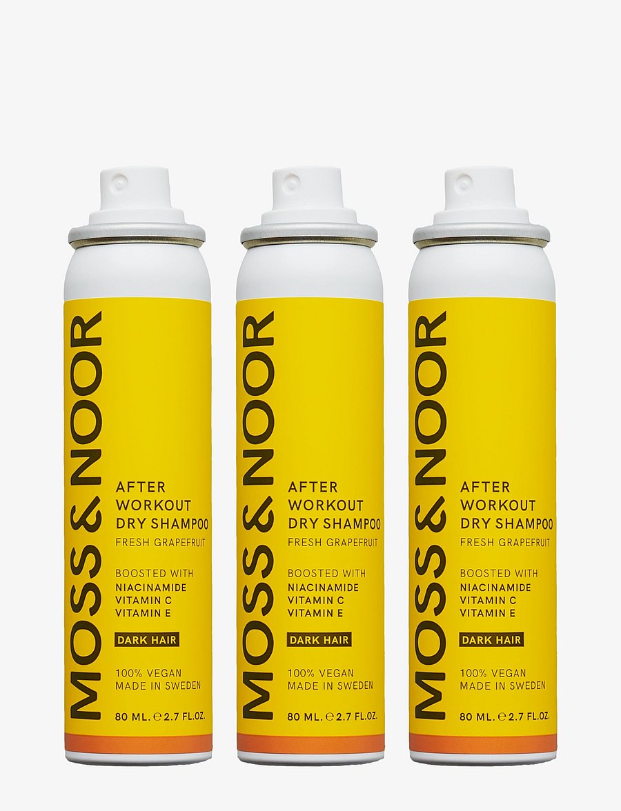 MOSS & NOOR - After Workout Dry Shampoo Dark Hair Pocket Size Fresh Grapefruit 3 pack - giftset - clear - 0