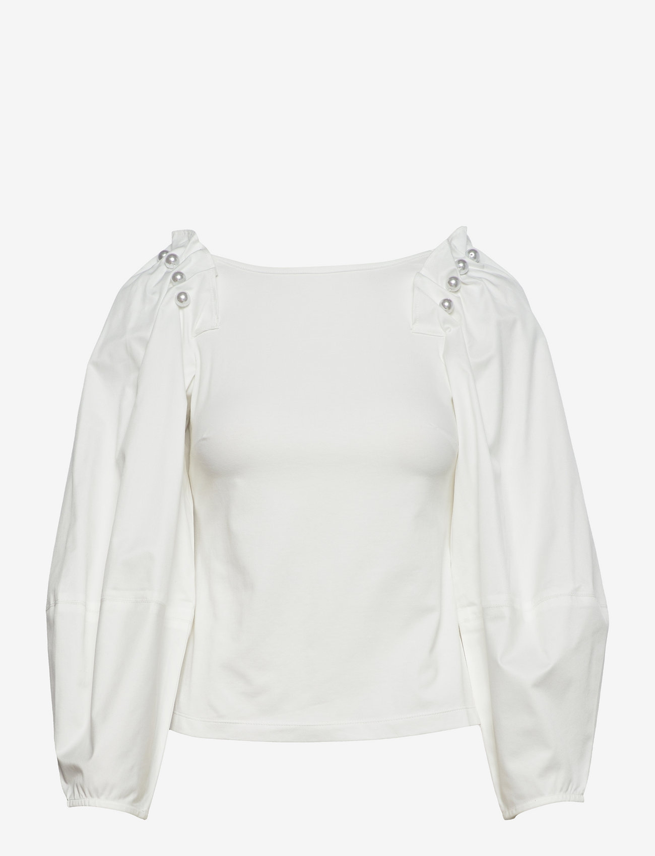 Mother of Pearl - MAISIE TOP - long-sleeved blouses - white - 0