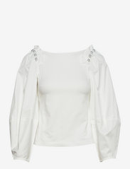 Mother of Pearl - MAISIE TOP - long-sleeved blouses - white - 0