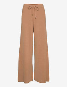 LUNA KNITTED TROUSERS, Mother of Pearl