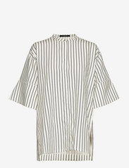 Mother of Pearl - JADE SHIRT - blouses korte mouwen - navy/white stripes - 0
