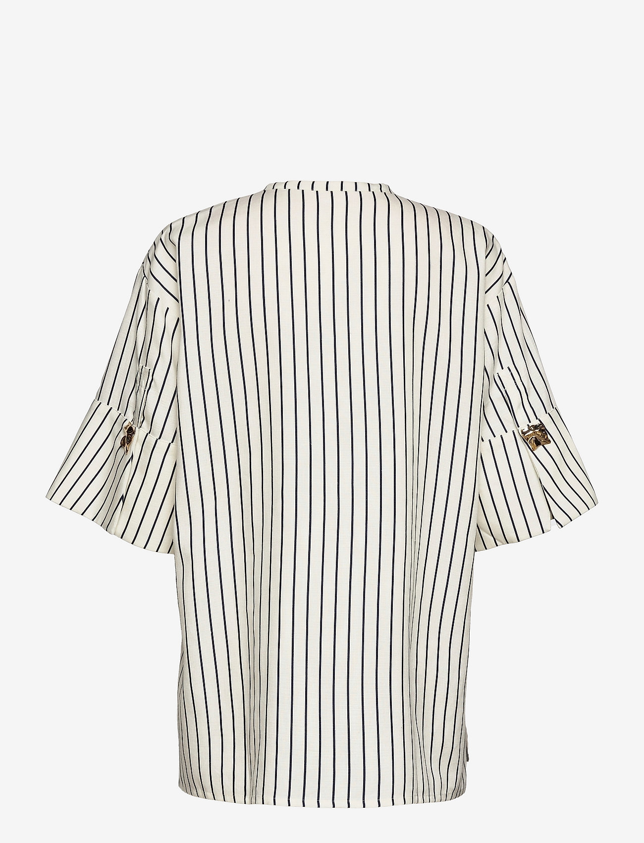 Mother of Pearl - JADE SHIRT - blouses korte mouwen - navy/white stripes - 1