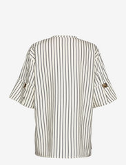 Mother of Pearl - JADE SHIRT - short-sleeved blouses - navy/white stripes - 1