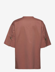 Mother of Pearl - JADE SHIRT - blouses korte mouwen - sepia brown - 1