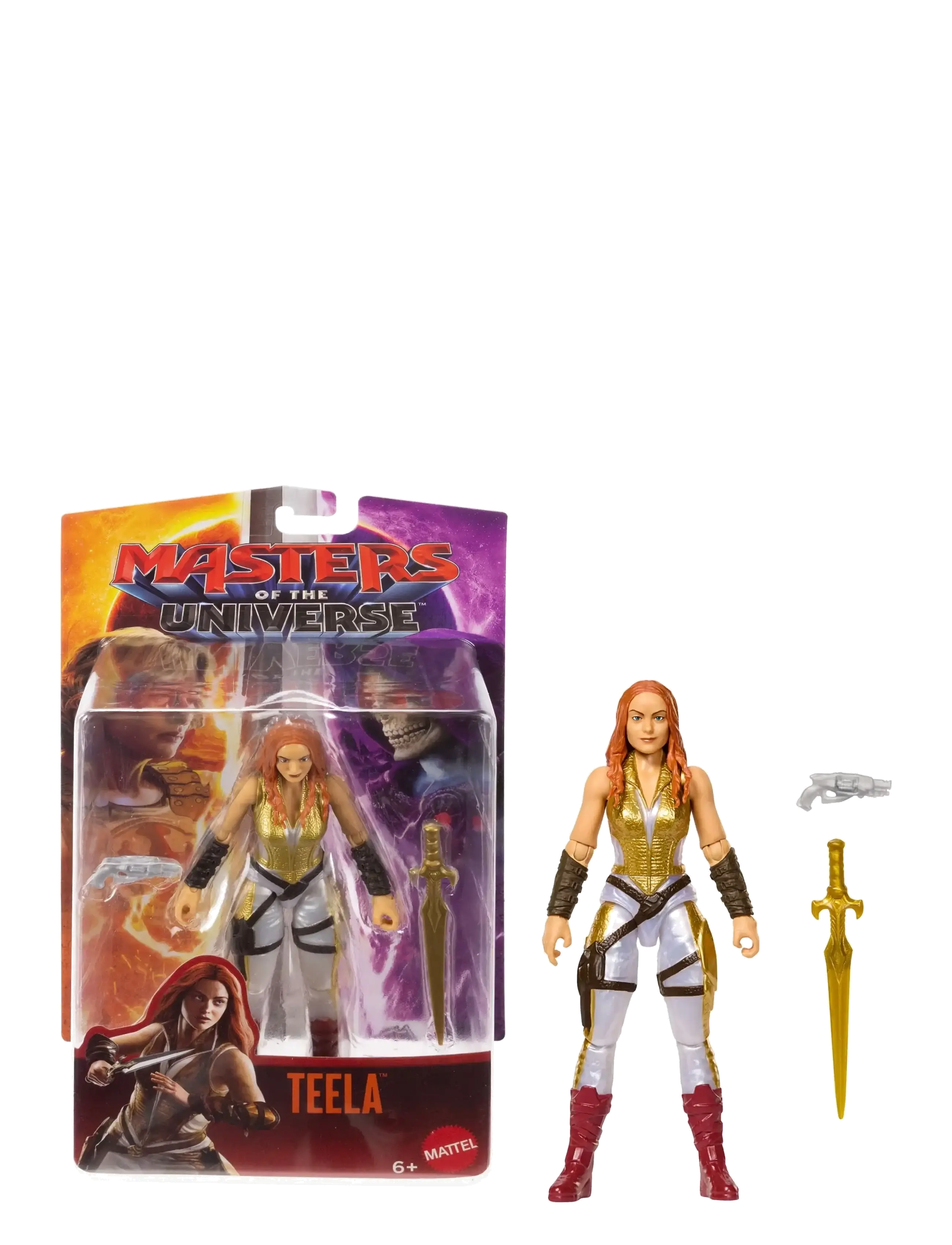 Motu 2026 Movie Teela 5.5 Inch Action Figure Heroine Toy & Sword, Camila Mendes - Toys - MULTICOLOR / multi