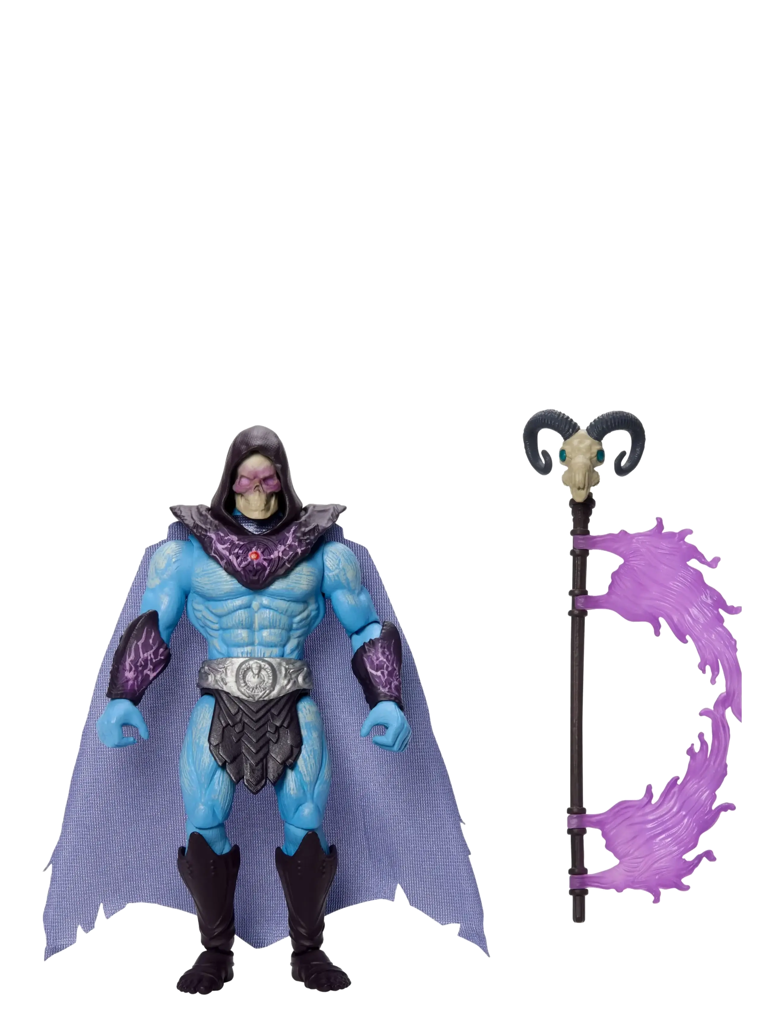 Motu Skeletor Havoc Staff Attack Feature Figure, 5.5 Inch Twist & Release Toy, One Size, Blue, Legesæt Og Actionfigurer > Actionfigurer, Børn