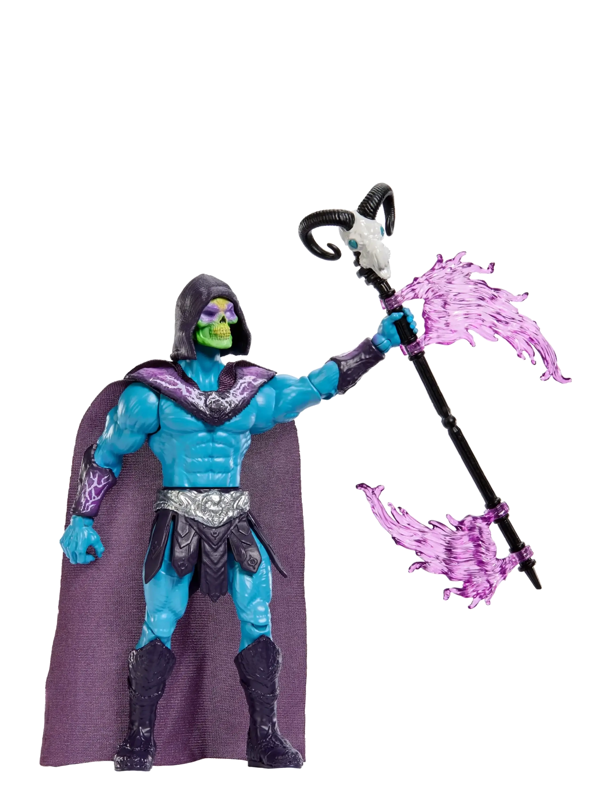 Motu - Skeletor Havoc Staff Attack Feature Figure, 5.5 Inch Twist & Release Toy - varoņu figūras - multicolor - 3