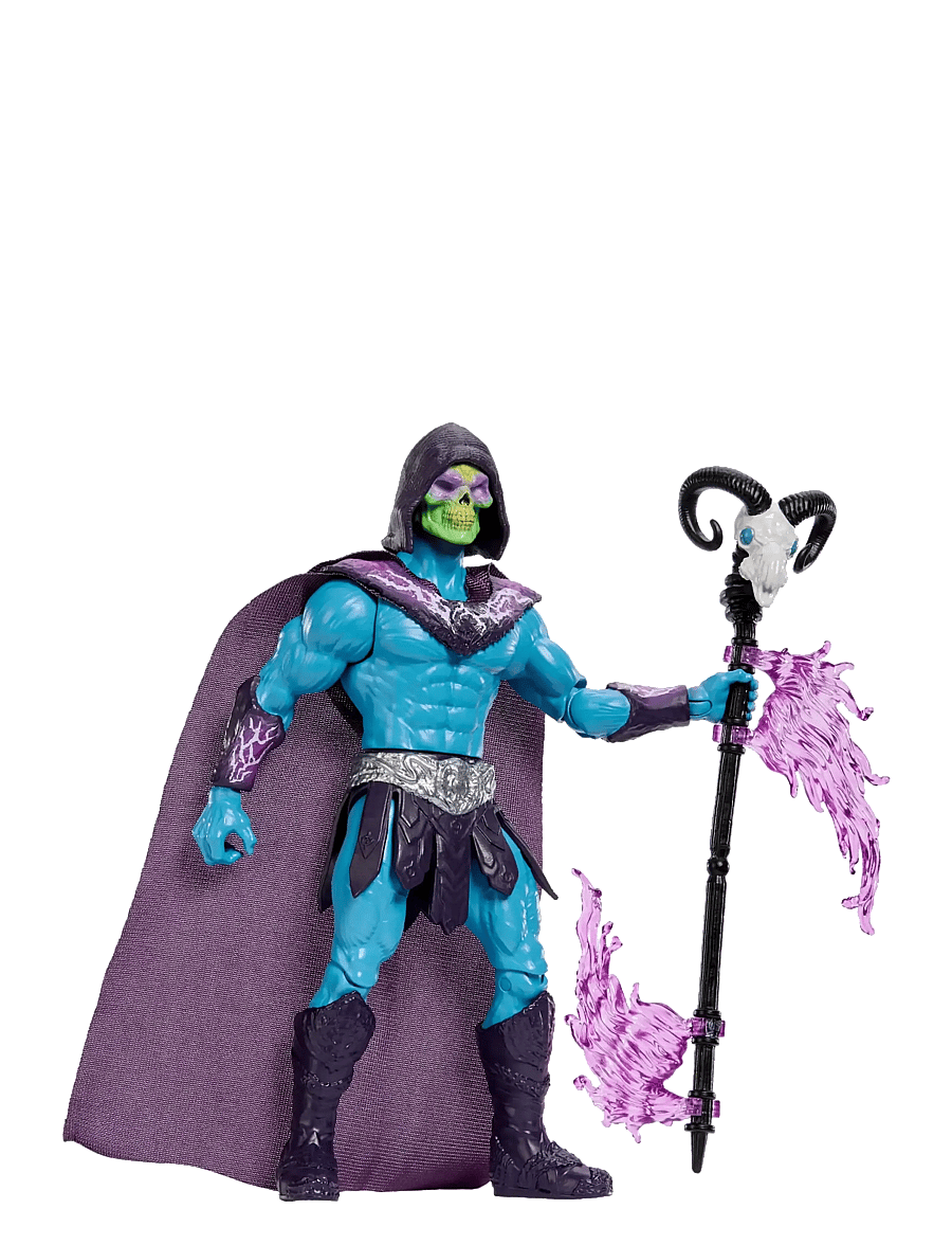 Motu - Skeletor Havoc Staff Attack Feature Figure, 5.5 Inch Twist & Release Toy - varoņu figūras - multicolor - 5