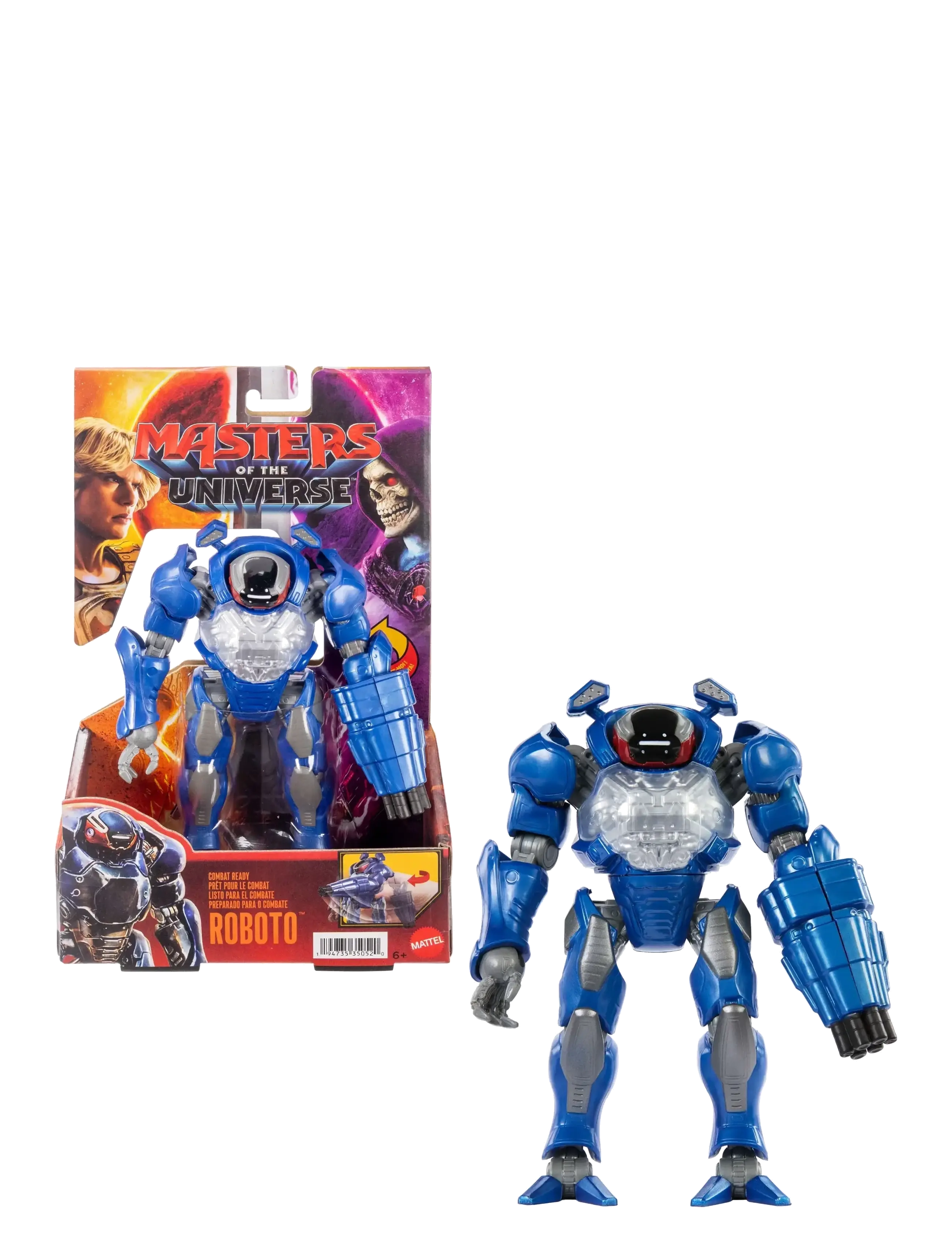 Motu Combat Ready Roboto Figure Toy, 5.5 Inch Twist & Release Quick Draw, One Size, Blue, Legesæt Og Actionfigurer > Film- Og Eventyrfigurer, Børn