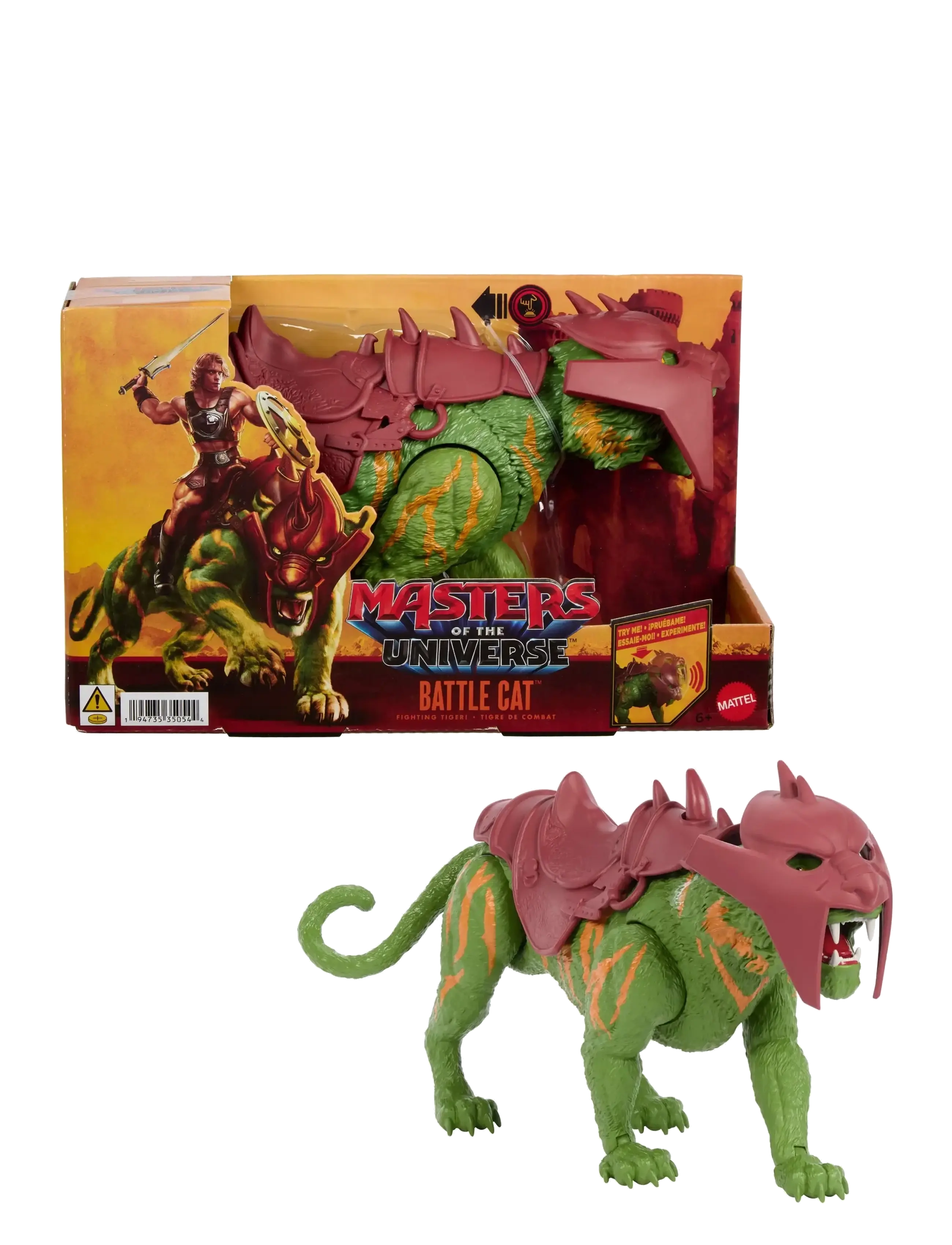 Motu 2026 Movie Battle Cat Creature Figure With Chomp & Roar, 5.5 Inch Scale, Børn, Action Figures, Grøn, Str: ONE SIZE