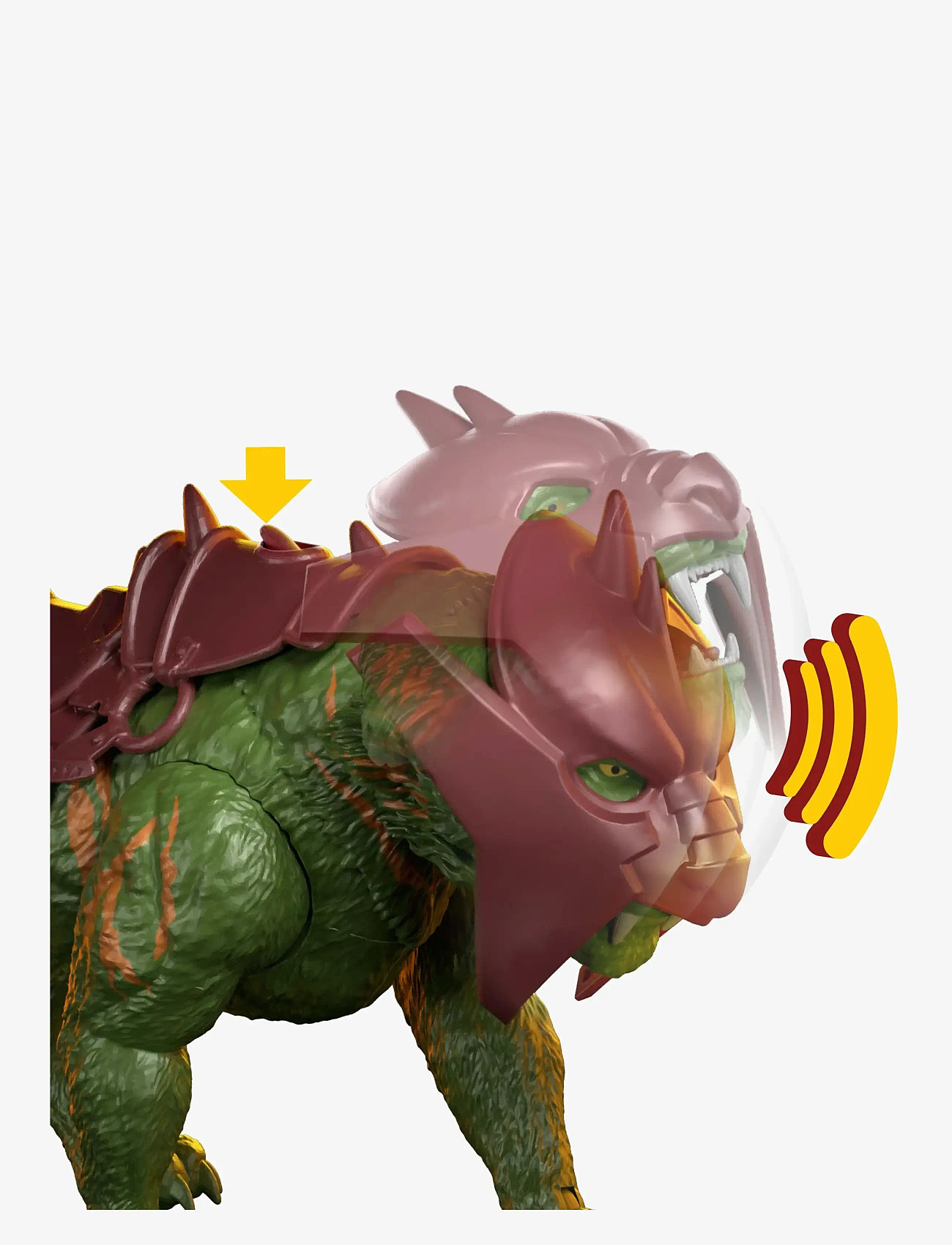 Motu - 2026 Movie Battle Cat Creature Figure with Chomp & Roar, 5.5 Inch Scale - action-figuren - multicolor - 4