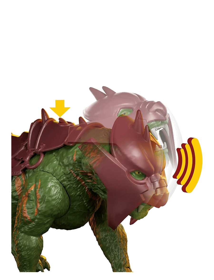 Motu - 2026 Movie Battle Cat Creature Figure with Chomp & Roar, 5.5 Inch Scale - actionfigurer - multicolor - 4
