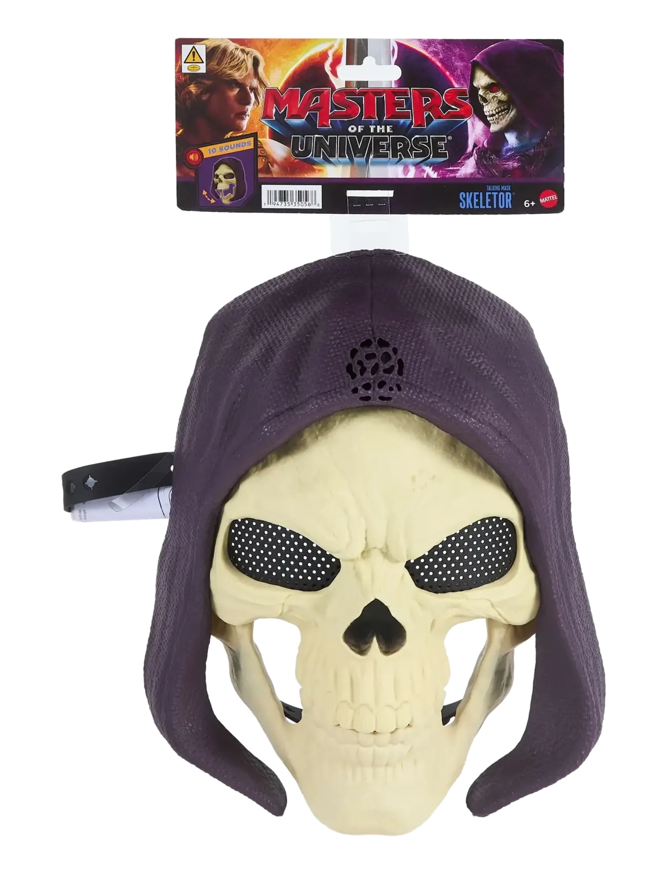 Motu Skeletor Mask, 2026 Movie Look, Lights & Sounds Roleplay Costume Face Cover, One Size, Purple, Kostumer & Tilbehør > Tilbehør Til Kostumer, Børn